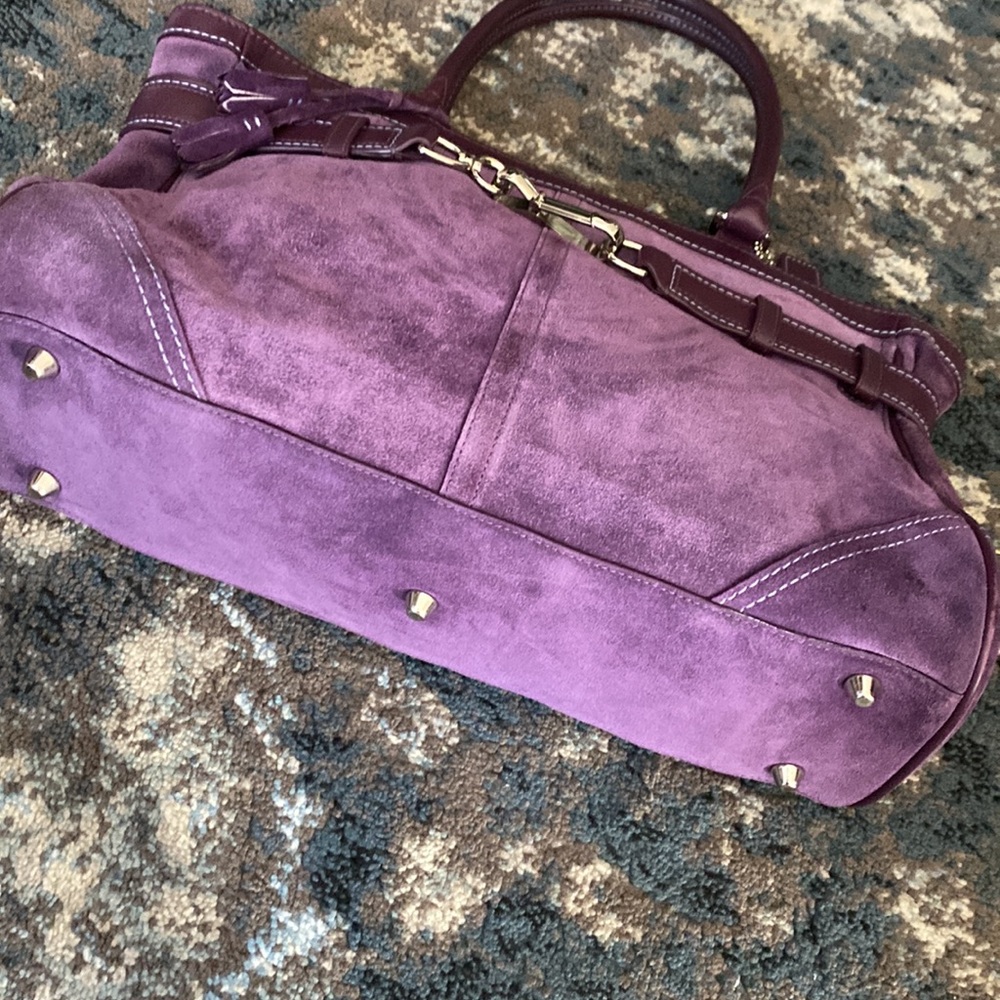 Excellent Vintage Coach Suede bag - Picture 7 of 15